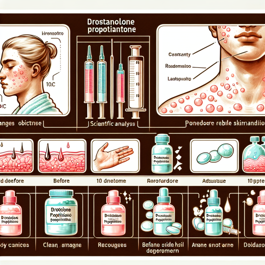 Contrôle de l'état de la peau lors de l'utilisation du propionate de drostanolone
