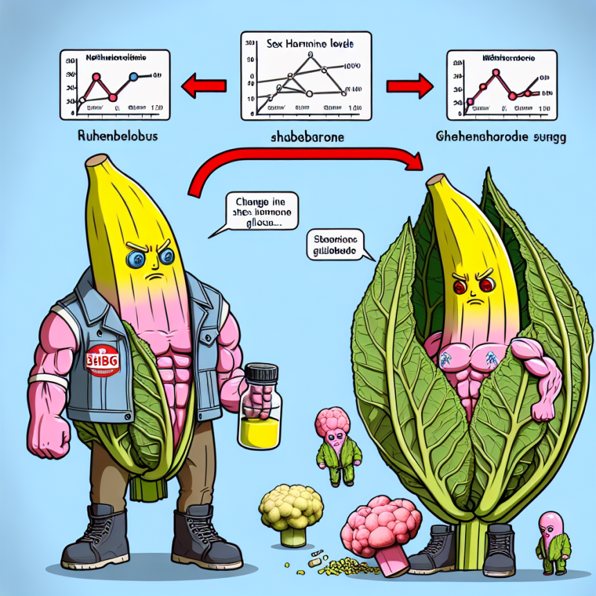 Comment la SHBG de la rhubarbe change-t-elle pendant un traitement à la méthénolone ?