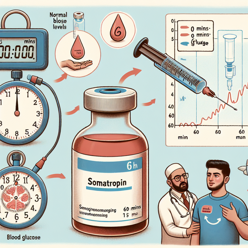 Comment la somatropine influence la glycémie en une heure ?