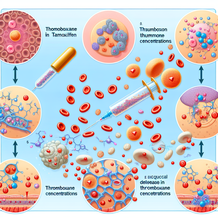 Comment le tamoxifène contribue à réduire le taux de thromboxane