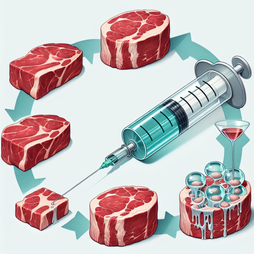 Injection d'oxymétholone et vitrification de la viande pendant application cyclique