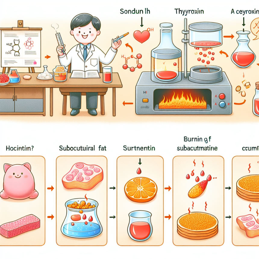 Effet de la L-thyroxine sodique sur la combustion des graisses sous-cutanées