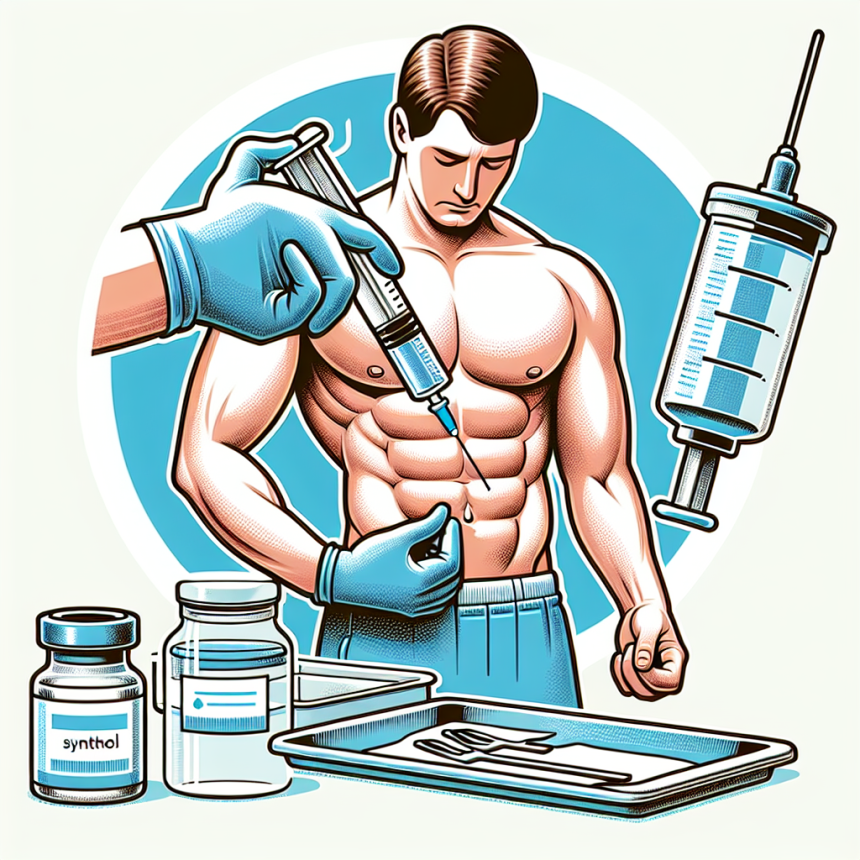 Injection de Synthol dans l'abdomen