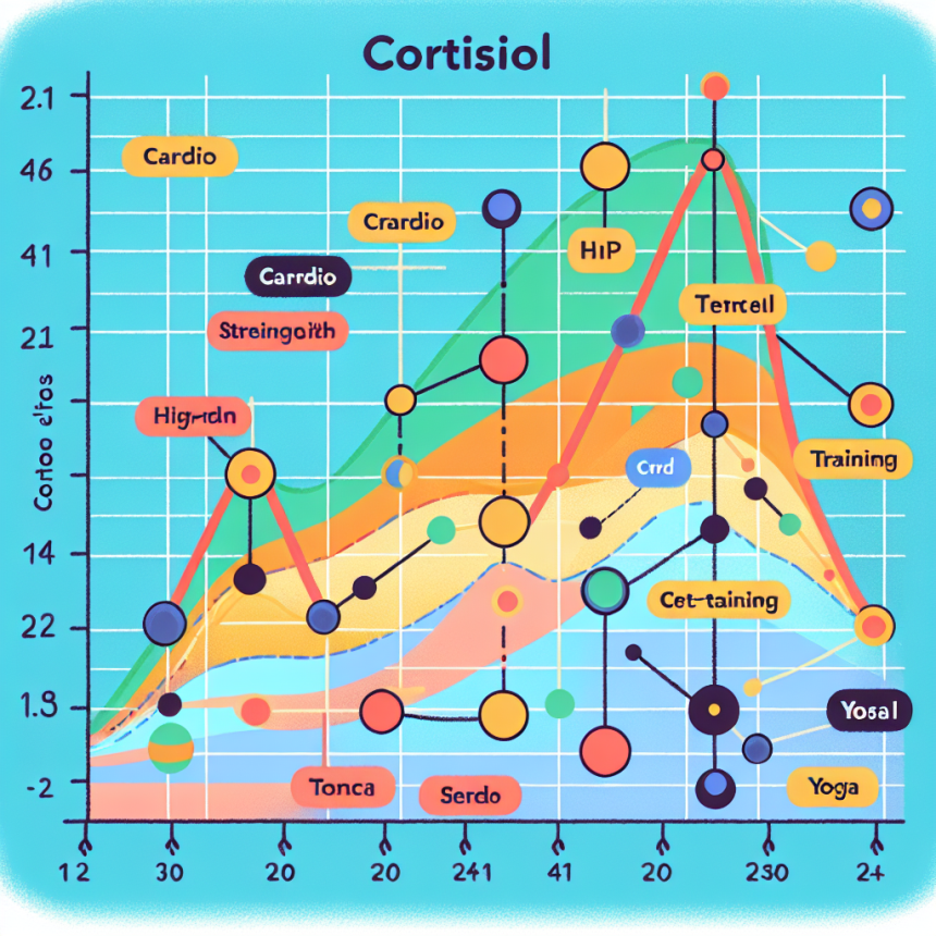Taux de cortisol en fonction du type d'entraînement
