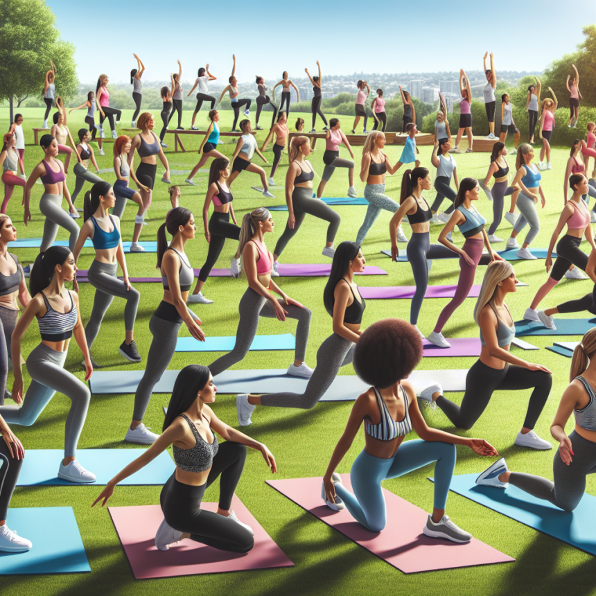 Cours pour femmes de différents niveaux de condition physique