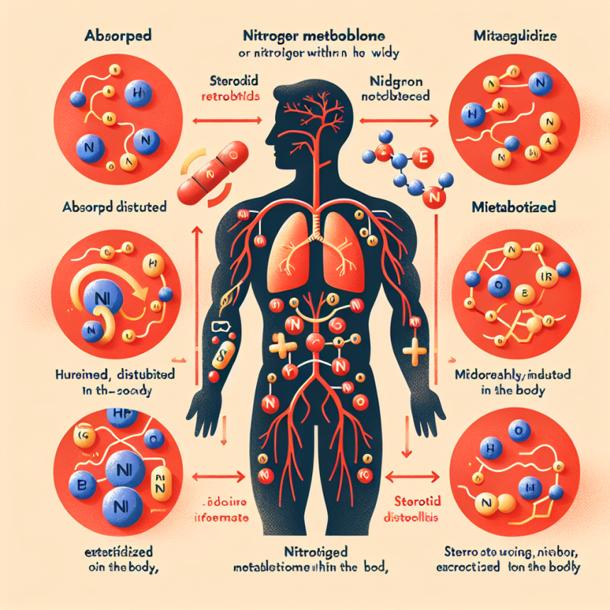 L'effet des stéroïdes sur le métabolisme de l'azote dans l'organisme.