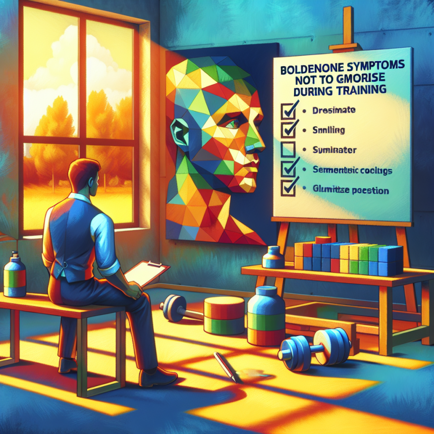 Boldenone : symptômes à ne pas ignorer pendant l’entraînement (check-list)